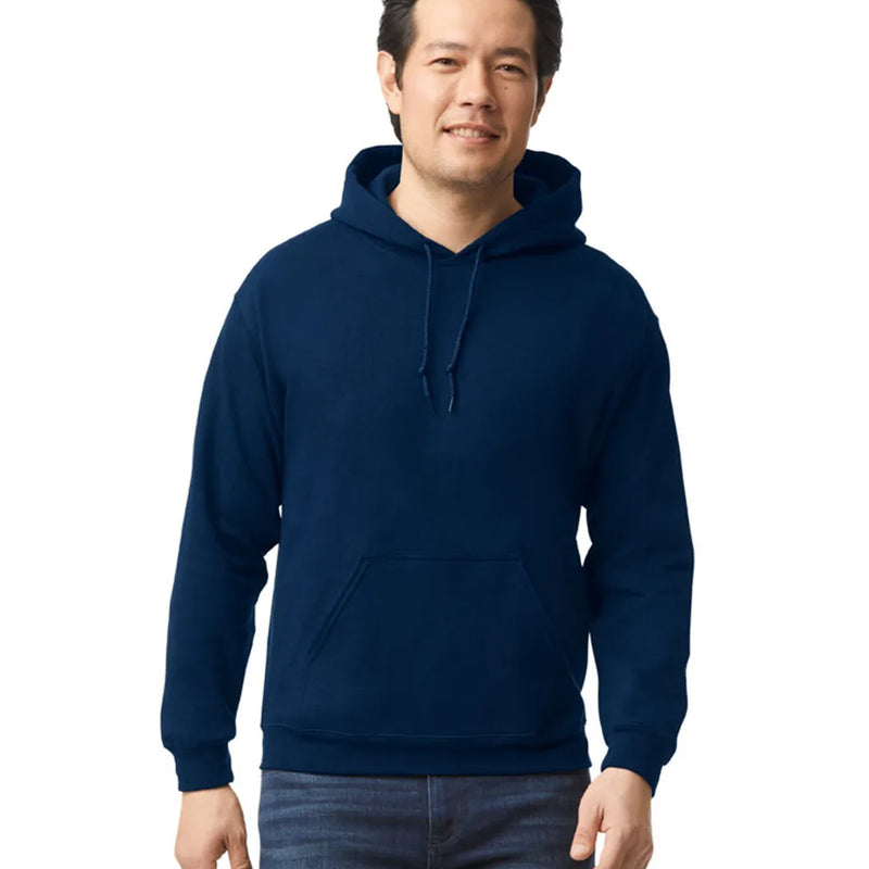 Gildan 18500 Heavy Blend Pullover Hoodie - Navy, Classic Fit, Double-Lined Hood (1 Unit)