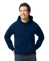 Gildan 18500 Heavy Blend Pullover Hoodie - Navy, Classic Fit, Double-Lined Hood (1 Unit)