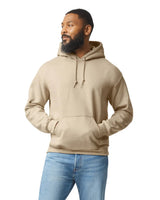 Gildan 18500 Pullover Hoodie Cotton Blend Fabric - Sand, Classic Fit, Double-Lined Hood (1 Piece)