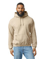 Gildan 18500 Pullover Hoodie Cotton Blend Fabric - Sand, Classic Fit, Double-Lined Hood (1 Piece)