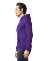 Gildan 18500 Pullover Hoodie - 100 Percent Cotton Blend Fabric - Team Purple, Classic Fit, Double-Lined Hood (1 Unit)