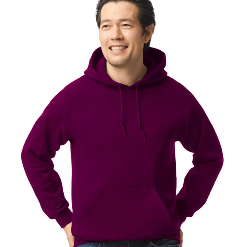 Gildan 18500 Pullover Hoodie Fabric - Maroon, Classic Fit, Double-Lined Hood (1 Piece)