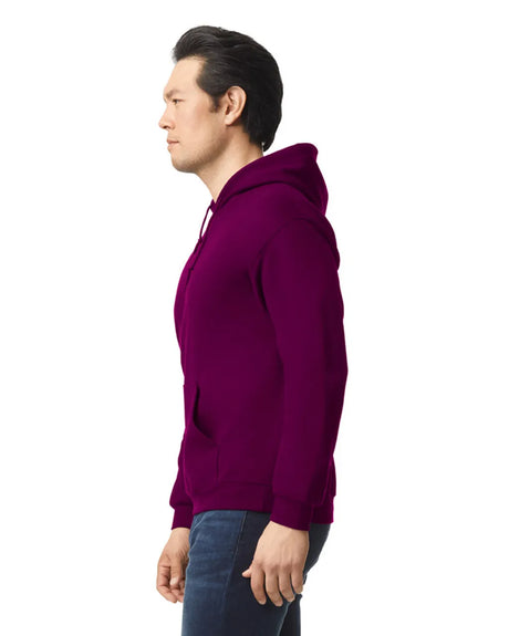 Gildan 18500 Pullover Hoodie Fabric - Maroon, Classic Fit, Double-Lined Hood (1 Piece)