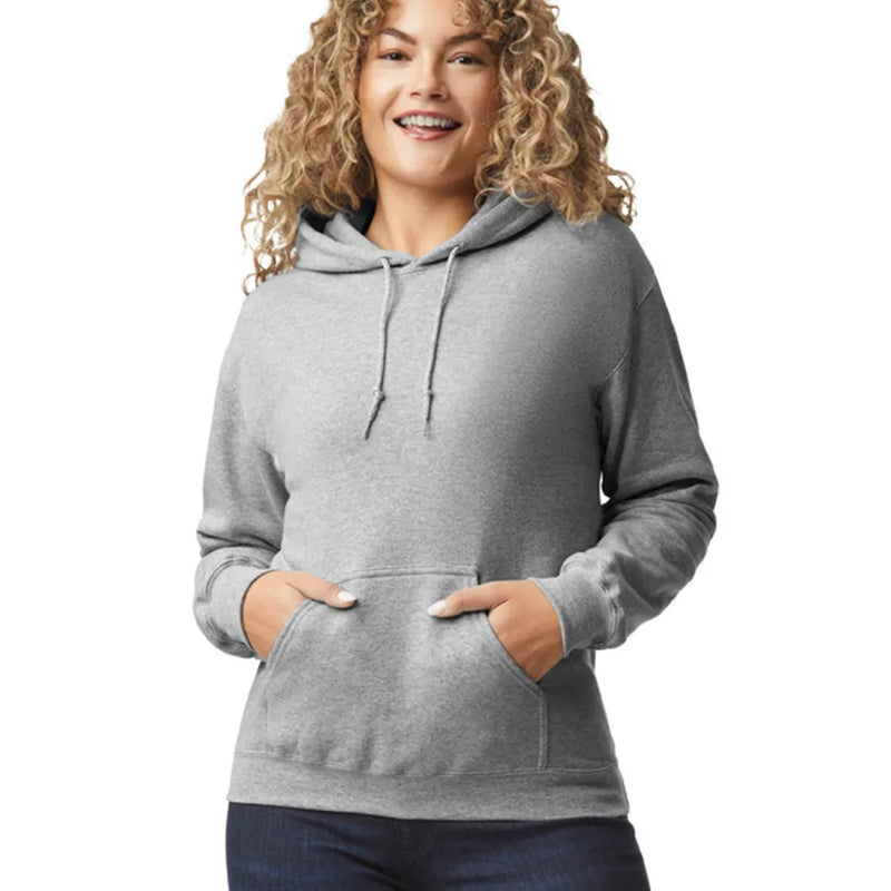 Gildan 18500 Pullover Hoodie - Heavy Blend Cotton Polyester Fabric, Sport Grey (1 Unit)