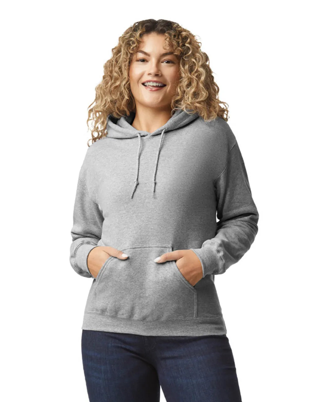 Gildan 18500 Pullover Hoodie - Heavy Blend Cotton Polyester Fabric, Sport Grey (1 Unit)