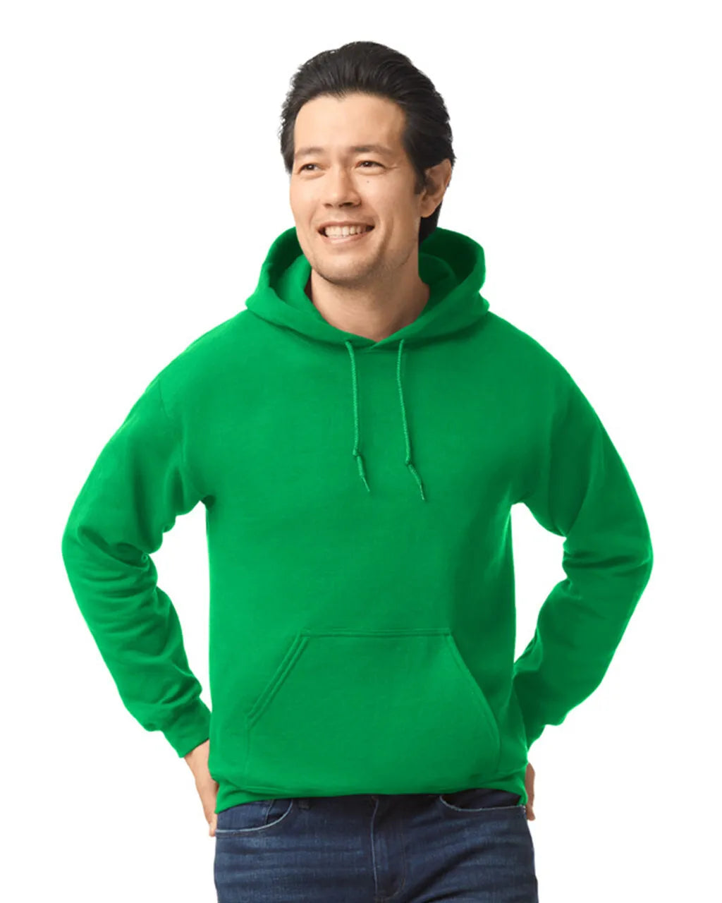 Gildan 18500 Pullover Hoodie - Heavy Blend Cotton Polyester Fabric - Irish Green (1 Hoodie)