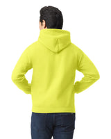 Gildan 18500 Pullover Hoodie Cotton Blend Fabric - Safety Green, Classic Fit, Double-Lined Hood, Pouch Pocket (1 Piece)