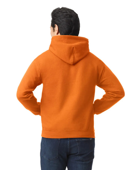 Gildan 18500 Pullover Hoodie - Heavy Blend Fabric - Safety Orange, Classic Fit, Double-Lined Hood (1 Piece)