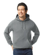 Gildan 18500 Pullover Hoodie Cotton Blend Fabric - Graphite Heather, Classic Fit, Double-Lined Hood (1 Piece)