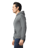 Gildan 18500 Pullover Hoodie Cotton Blend Fabric - Graphite Heather, Classic Fit, Double-Lined Hood (1 Piece)