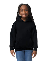 Gildan 18500B Youth Pullover Hoodie - Black, Fleece Fabric, Black, Classic Fit (1 Unit)