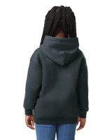 Gildan 18500B Youth Pullover Hoodie - Dark Heather, Fleece Fabric (XS-XL)