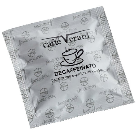 Caffe Verani Imported Italian Single Serve Decaf Espresso Pods - 150/Case