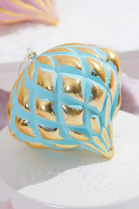 5” Mint Green & Gold Onion Ornament