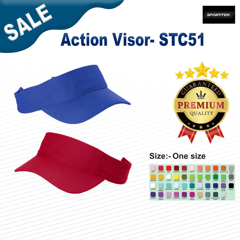 Sport-Tek Action Lightweight Performance Visor for running and golf