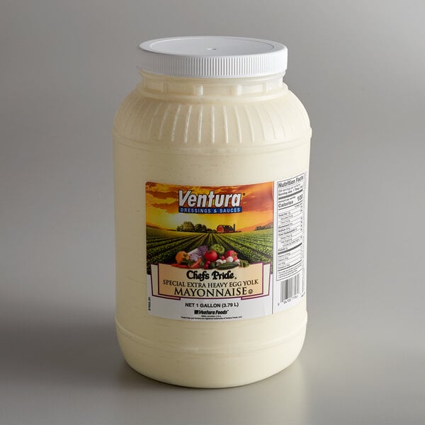 Ventura Chef's Pride Extra Heavy Mayonnaise - 1 Gallon Container