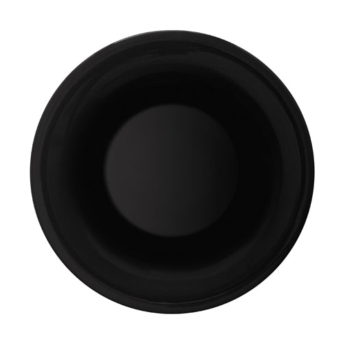 G. E. T. Melamine Bowl, Black Elegance Series, 13 oz 9.25" Diam. x 1.25" D - Case of 24