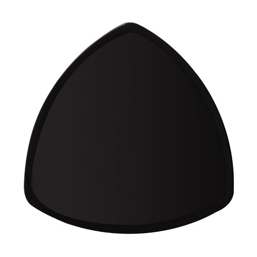 G. E. T. Melamine Plate, Triangle, Black Elegance Series, 12" - Case of 12