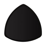 G. E. T. Melamine Plate, Triangle, Black Elegance Series, 12" - Case of 12