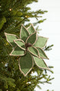 19" x 12" Natural Green Poinsettia Pick