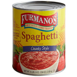 Furmano's #10 Can Premium Chunky Spaghetti Sauce - 6/Case
