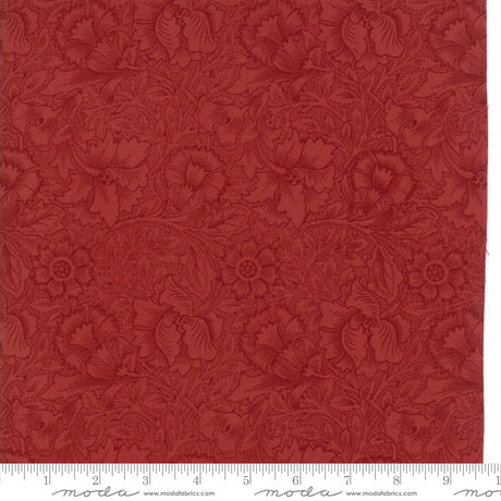 Quilting Cotton William Morris 2017 Poppy Garnet Moda