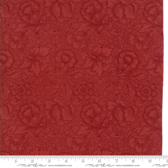 Quilting Cotton William Morris 2017 Poppy Garnet Moda