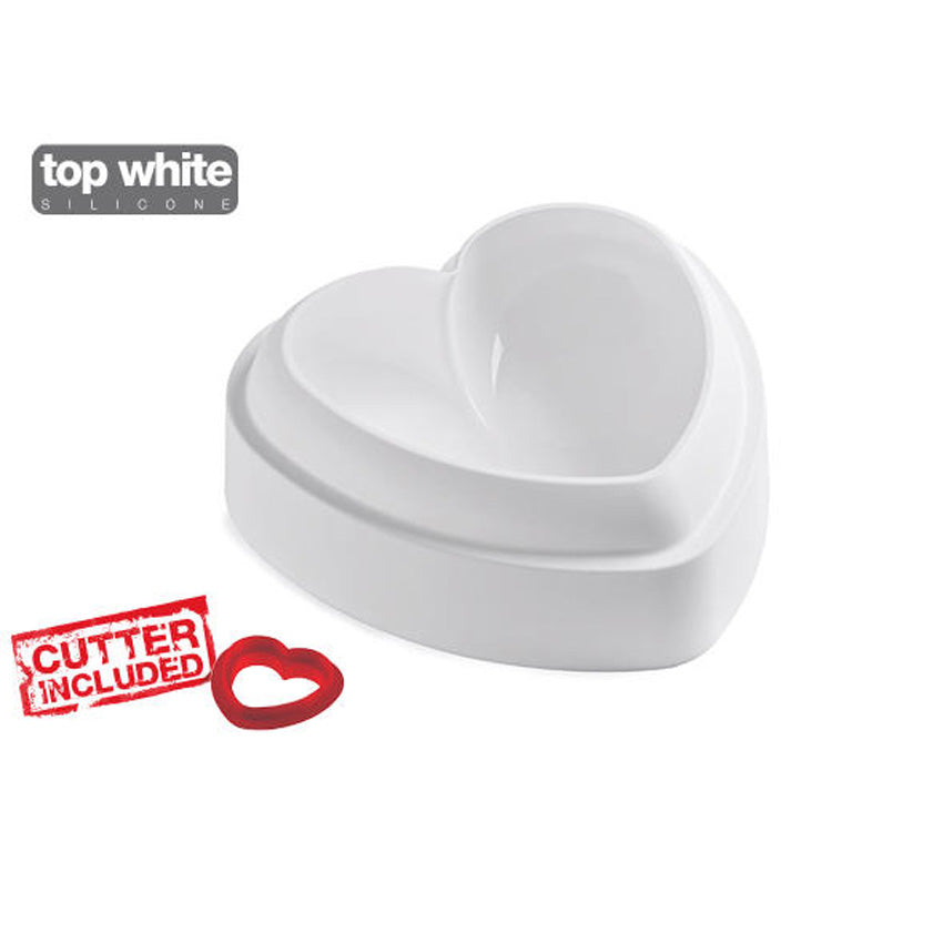 Silikomart TI AMO Heart Silicone Freezing and Baking Mold, 33.81 Oz.