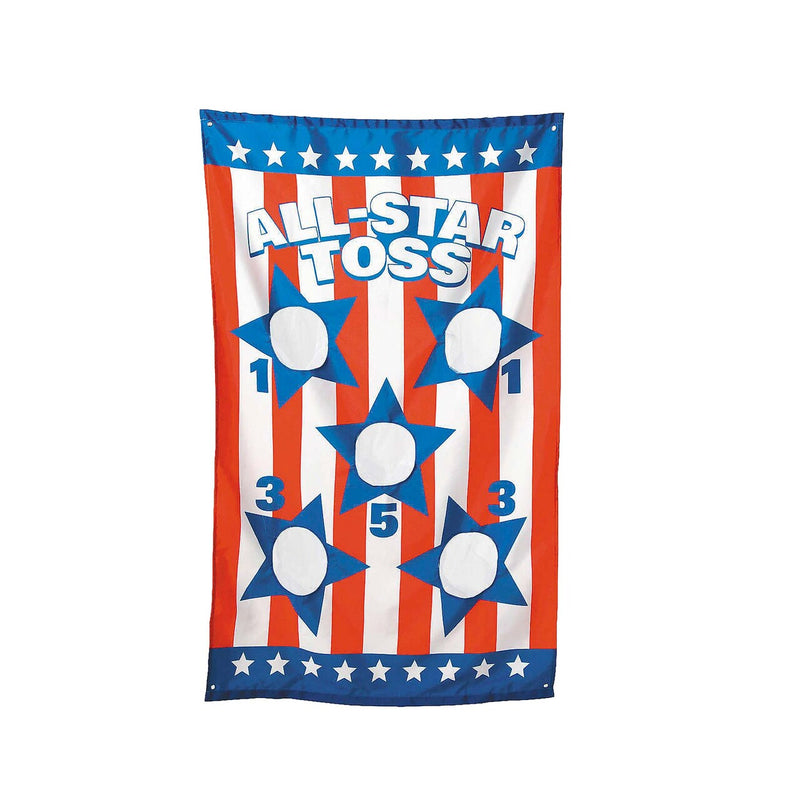 35" x 55" Patriotic Stars & Stripes Bean Bag Toss Game Set 5 Pc.