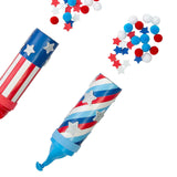 1 3/4" x 6 1/4" Patriotic Confetti Popper Craft Tube Craft Kit Makes 12