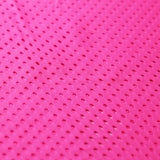 Peep Mesh Nylon Spandex Fabric - Black/White/Beige/Red/Lime/N Pink Net Pattern, 58/60" Width (1 Yard)