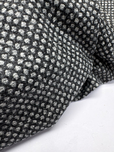 Wool Shades White Black Fabric