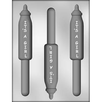 It's a Girl Bottle Pretzel Chocolate Mold