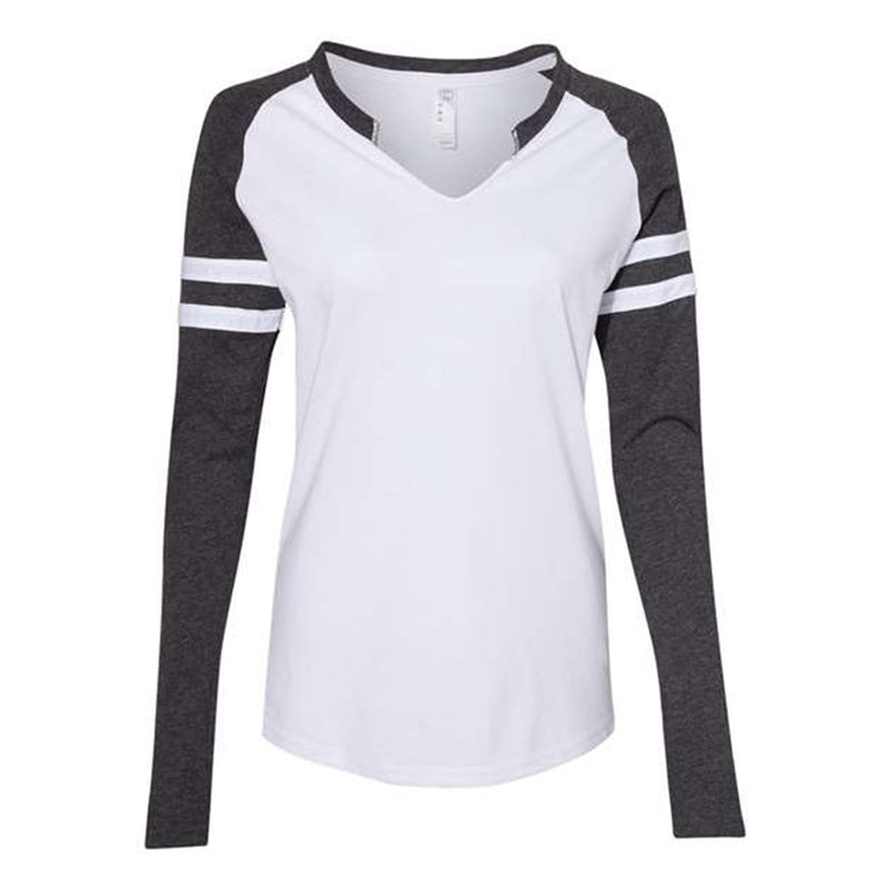 Women's Fine Jersey Mash Up Long Sleeve T-Shirt