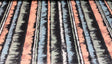 Extreme Renoir Chintz Robert Gasper Vintage Fabric - Black, Green, Blue, Orange, White, 56" Width, 27" Horizontal Repeat (1 Yard)