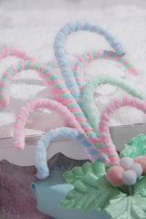 13.5 Inch Pastel Candy Cane Bundle Spray