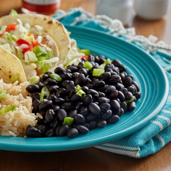 Furmano's #10 Can Fancy Black Beans in Brine - 6/Case