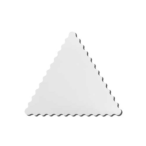 GET White Triangular Melamine Tray, 18.5" x 0.5" Thick - Case of 3