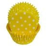 Yellow Polka Dot Paper Standard Size Baking Cups - 100 Pack