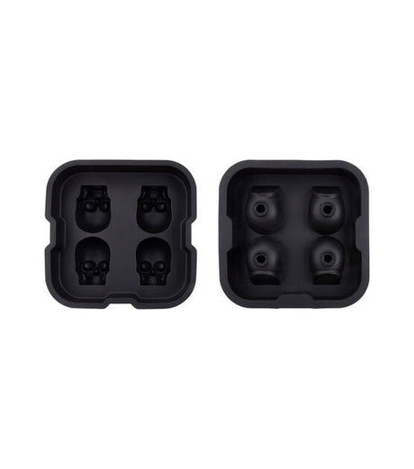 Halloween Skull 4pc Ice Mold Candy Chocolate Cupcakes