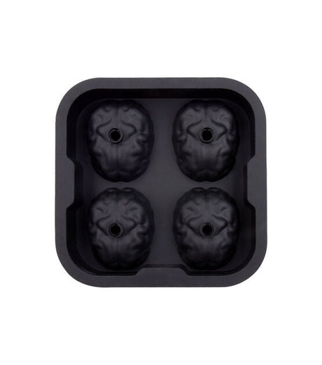 Halloween 3D Brain 4pc Ice Mold Candy Cupcakes Cake Silicone