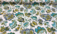 Anu Cliffside Linen Rayon Fabric - Caribbean Jacobean Floral, 54" Width (1 Yard)