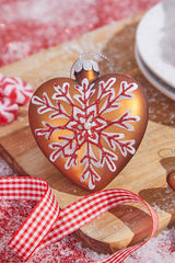 3” Glass Gingerbread Ornament