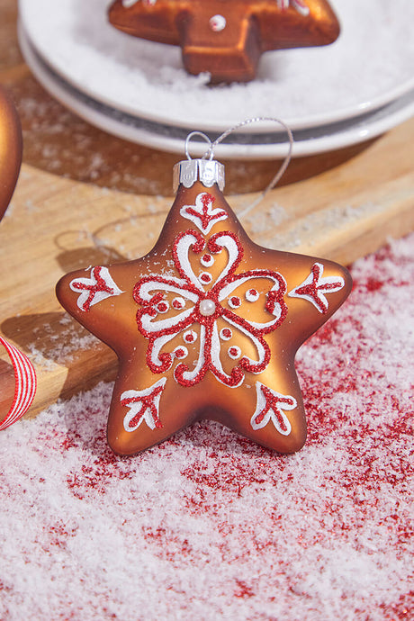 3” Glass Gingerbread Ornament
