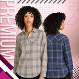 Port Authority® Long Sleeve Ombre Plaid Womens Shirt