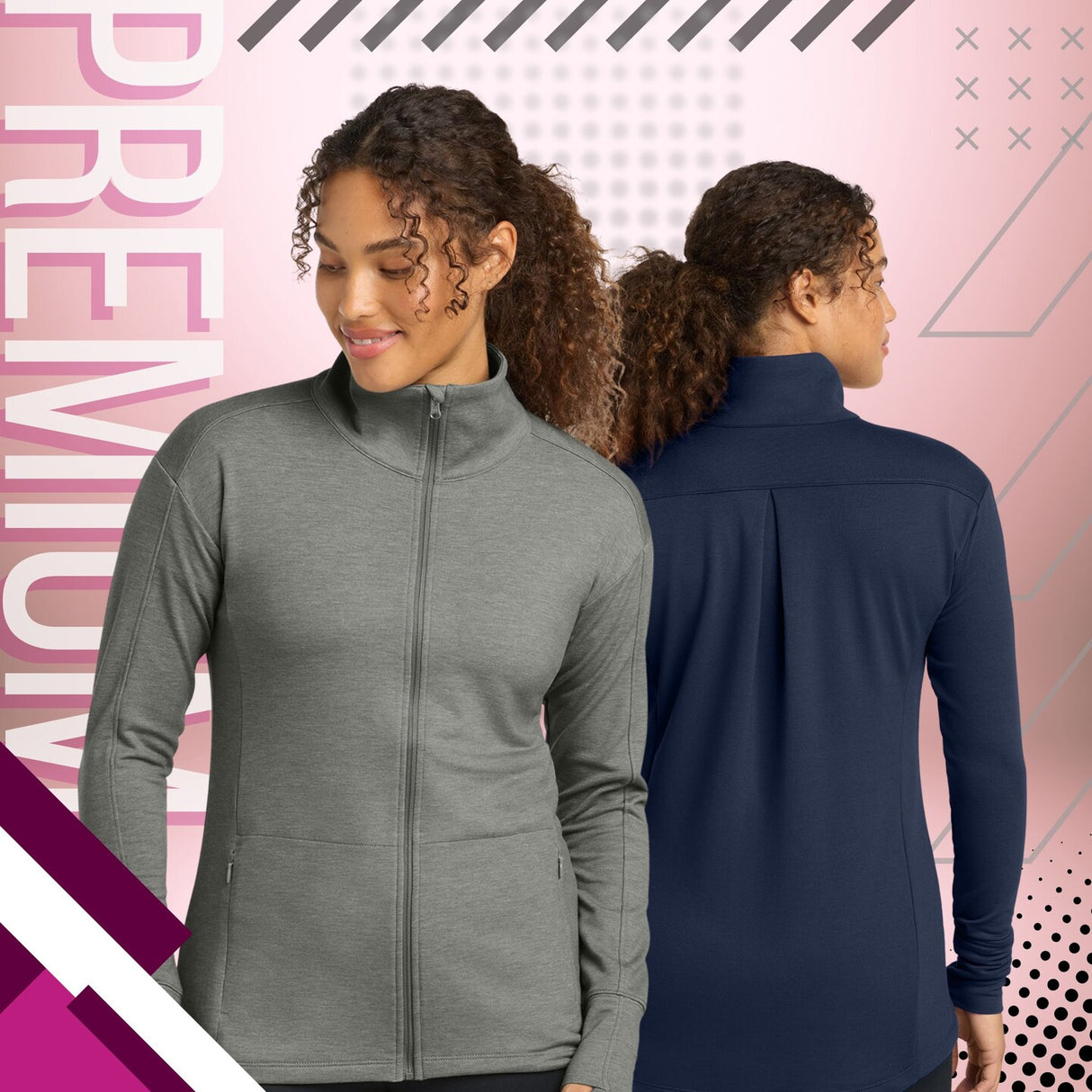 Sport-Tek® Sport-Wick Flex Fleece Full-Zip Womens Jacket