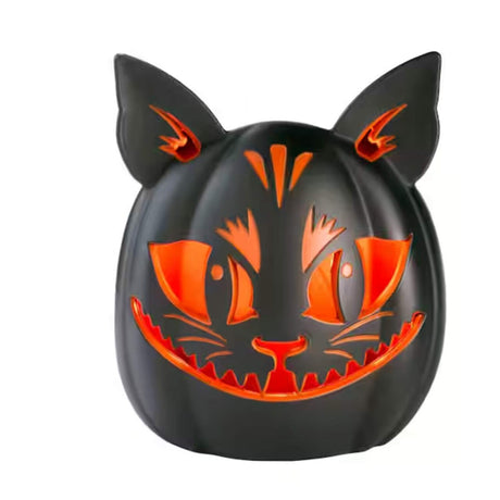 10 in. Black Cat Jack-O-Lantern LED Light