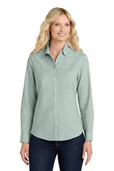 Port Authority® Women's SuperPro Oxford Shirt Wrinkle Resistant Stain Release Professional Top