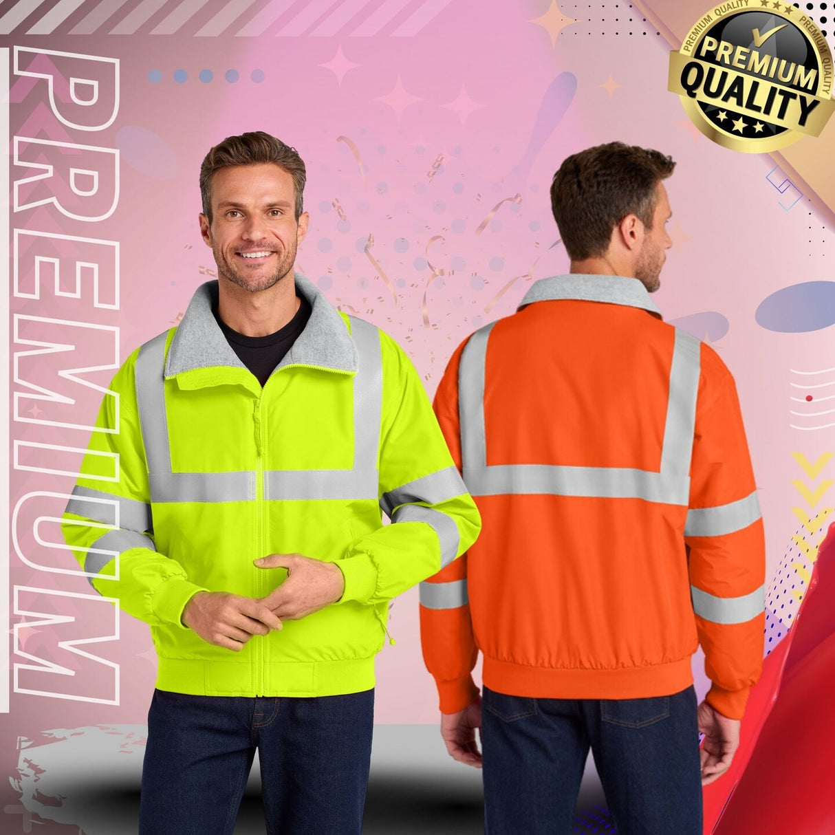 Port Authority® Enhanced Visibility Challenger Jacket with Reflective Taping