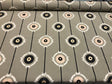 Lift Embroidered Black Circles Bohemian Fabric - Black Circles, 56" Width (1 Yard)